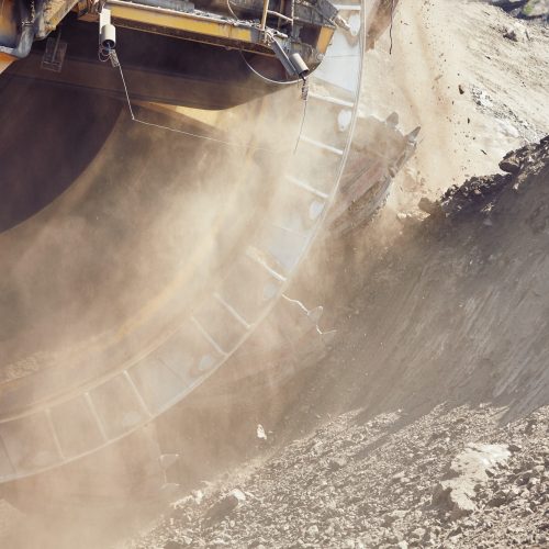 Huge mining machine